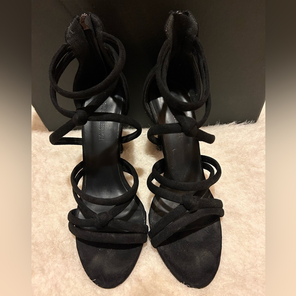 Zara Basic Collection Strap High Heel Shoes - Black